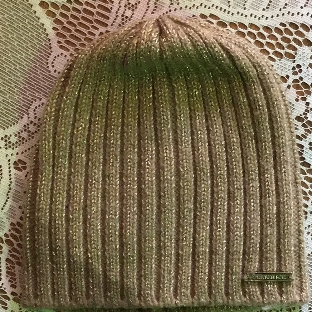 Michael Kors Gold Thread Hat